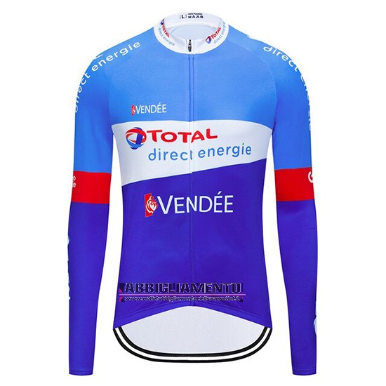 Abbigliamento Direct Energie 2019 Manica Lunga e Calzamaglia Con Bretelle Blu Bianco - Clicca l'immagine per chiudere